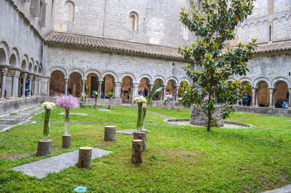 Festival Dei Fiori Girona Temps Flors Spagna 2018 — Foto Stock