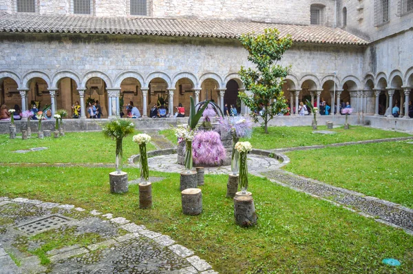 Festival Dei Fiori Girona Temps Flors Spagna 2018 — Foto Stock