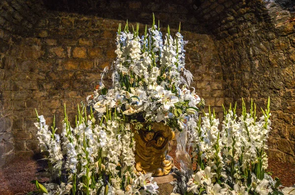 Bloemen Festival Girona Temps Flors Spanje 2018 — Stockfoto