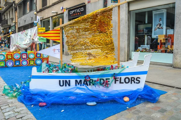 Flower Festival Girona Temps Flors Spain 2018 — Stock Photo, Image