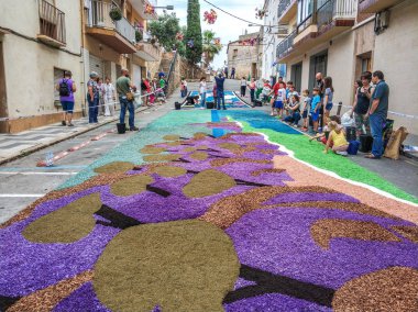 Corpus Christi, Blanes festivalinde Çiçek halı