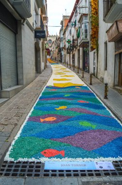 Corpus Christi, Blanes festivalinde Çiçek halı