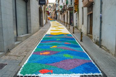 Corpus Christi, Blanes festivalinde Çiçek halı