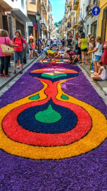 Corpus Christi, Blanes festivalinde Çiçek halı