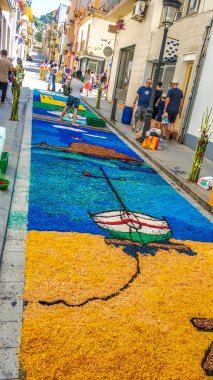 Corpus Christi, Blanes festivalinde Çiçek halı
