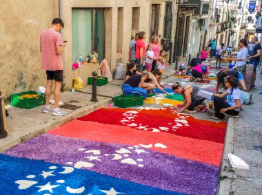 Corpus Christi, Blanes festivalinde Çiçek halı