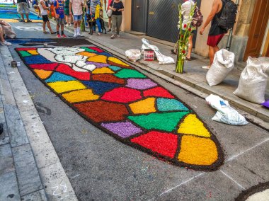 Corpus Christi, Blanes festivalinde Çiçek halı