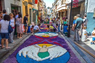 Corpus Christi, Blanes festivalinde Çiçek halı