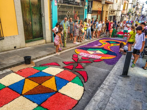 Corpus Christi, Blanes festivalinde Çiçek halı