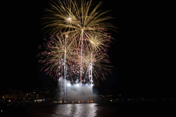 48Th International Firework Competition Costa Brava Blanes Fireworks Competition 2018 — Stock Photo, Image