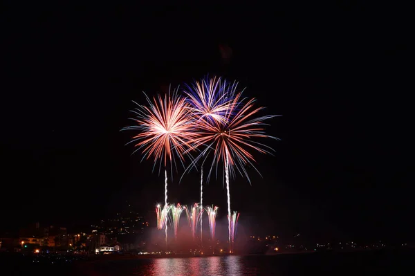 48Th International Firework Competition Costa Brava Blanes Fireworks Competition 2018 — Stock Photo, Image