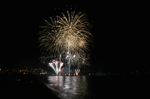 48Th International Firework Competition Costa Brava Blanes Fireworks Competition 2018 — Stock Photo, Image