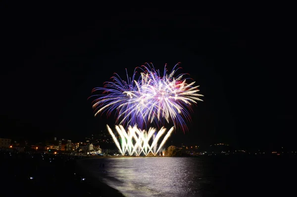 48Th International Firework Competition Costa Brava Blanes Fireworks Competition 2018 — Stock Photo, Image