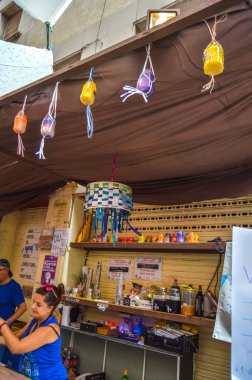 Fiesta Major de Gracia, Travessia de Sant Antoni, İspanya - Ağustos 2019 