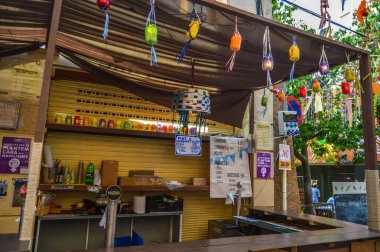 Fiesta Major de Gracia, Travessia de Sant Antoni, İspanya - Ağustos 2019 