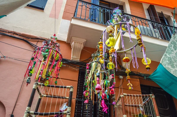 Fiesta Major de Gracia, Travessia de Sant Antoni, İspanya - Ağustos 2019 