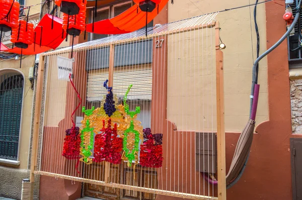 Fiesta Major de Gracia, Travessia de Sant Antoni, İspanya - Ağustos 2019 