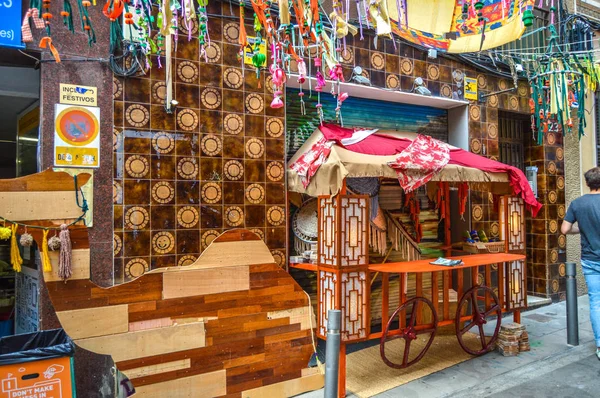 Fiesta Major de Gracia, Travessia de Sant Antoni, İspanya - Ağustos 2019 