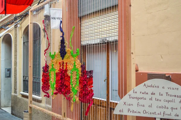 Fiesta Major de Gracia, Travessia de Sant Antoni, İspanya - Ağustos 2019 
