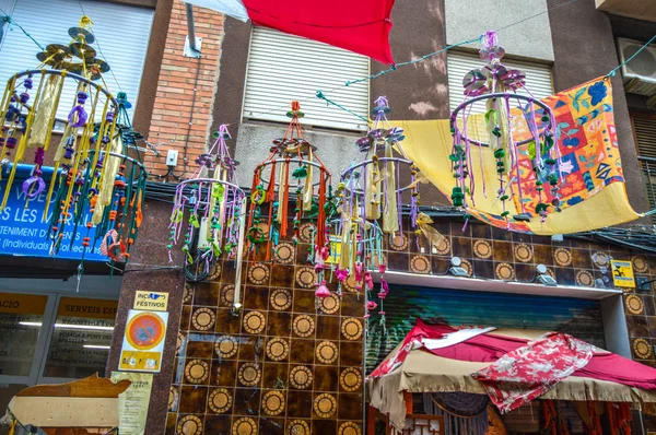 Fiesta Major de Gracia, Travessia de Sant Antoni, İspanya - Ağustos 2019 