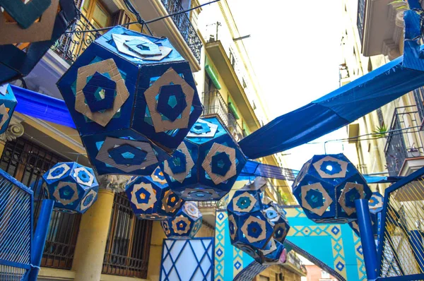 Fiesta Major de Gracia, Travessia de Sant Antoni, İspanya - Ağustos 2019 