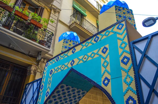 Fiesta Major de Gracia, Travessia de Sant Antoni, İspanya - Ağustos 2019 