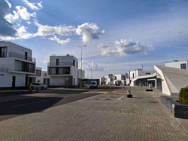 Skolkovo Innovation Center High Technology Business Area Being Built Mozhaysky — Stock Photo, Image