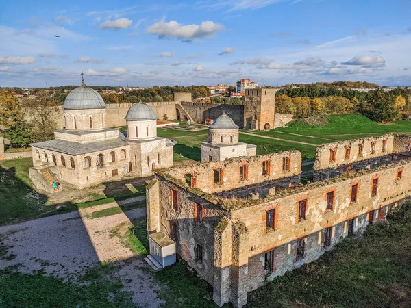 Vesting Ivangorod Een Middeleeuws Kasteel Russische Oblast Leningrad Het Gelegen — Stockfoto