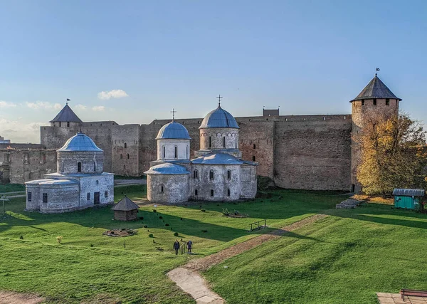 Ivangorod Fortress Medieval Castle Ivangorod Leningrad Oblast Russia Located Narva — Stock Photo, Image