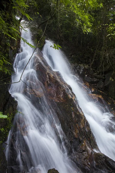Tropical Waterfall Forest Ton Chong Khao Lak Phangnga South Thailand — Stock Photo, Image