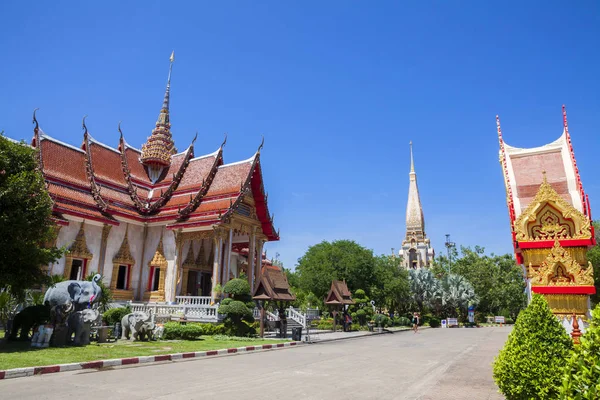 Wat Chalong or Wat Chaitararam — Stock Photo, Image