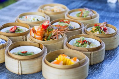 Dim Sum Çin yemekleri lezzetli