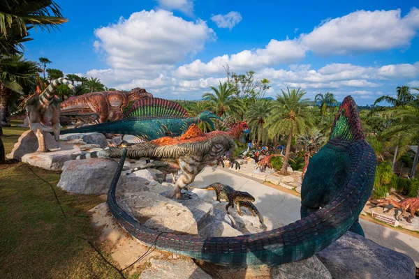 Nong Nooch Garden Pattaya Thailand April 2020 Dinosaur Valley Nong — Stock Photo, Image