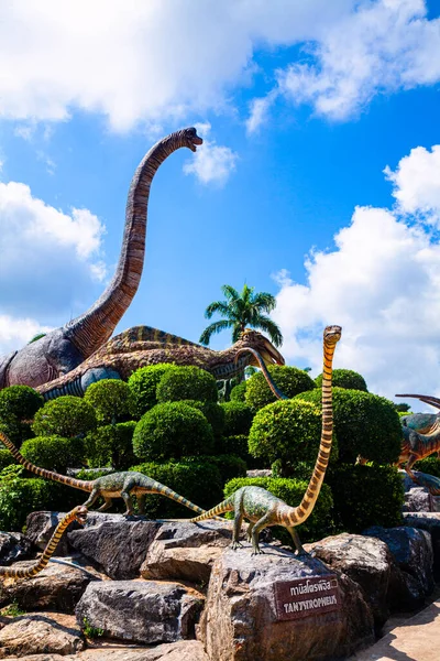 Nong Nooch Garden Pattaya Thailand April 2020 Dinosaur Valley Nong — Stock Photo, Image