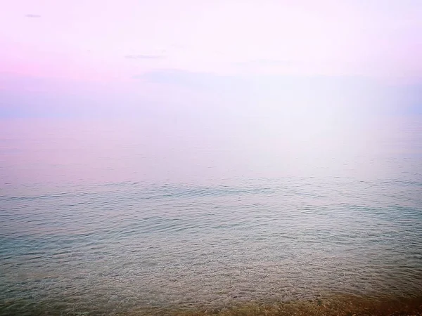 Sonnenuntergang Schwarzen Meer Sonnenuntergang Violetten Tönen Der Schwarzmeerküste Auf Der — Stockfoto