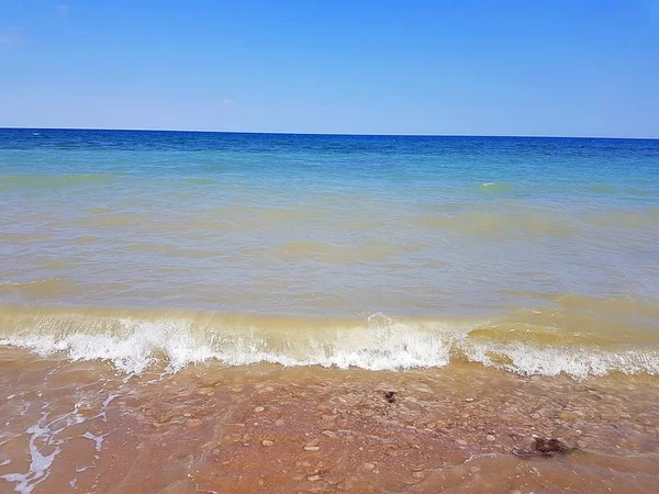 Vue Sur Mer Noire Par Une Journée Ensoleillée Depuis Rivage — Photo