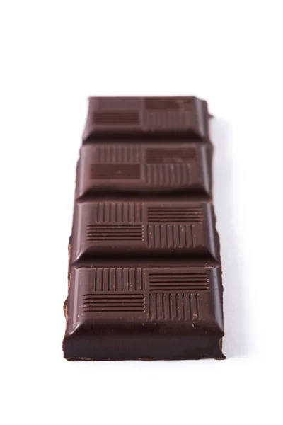 Chocolade Bar Geïsoleerd Witte Achtergrond — Stockfoto