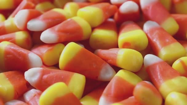 Typical Halloween Candy Corn Circling Footage — Stock Video