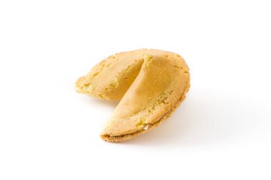 Fal kurabiyesi beyaz arkaplanda izole