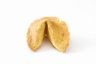 Fal kurabiyesi beyaz arkaplanda izole