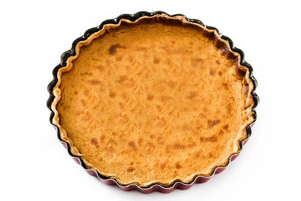 Traditional Pumpkin Pie Thanksgiving Isolated White Background — Stock Photo, Image