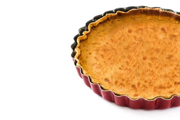 Tarte Citrouille Traditionnelle Pour Thanksgiving Isolée Sur Fond Blanc Espace — Photo