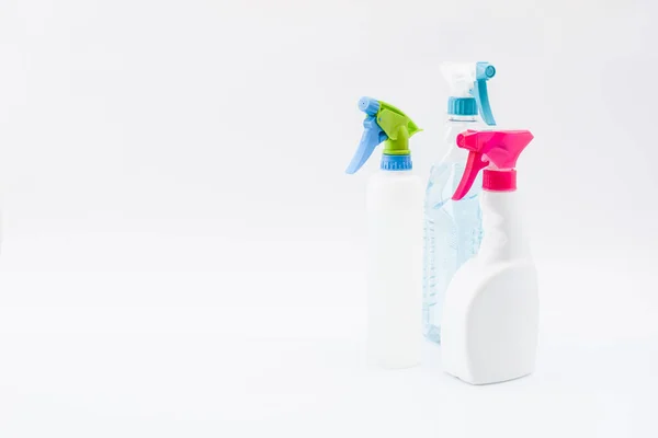 Cleaning Spray Products Isolated Copyspace — Stock Photo, Image