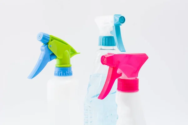Limpieza Productos Spray Aislados — Foto de Stock