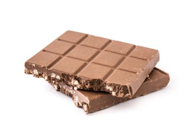 Beyaz arka plan üzerinde izole Noel çikolata Nuga