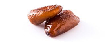 Beyaz arka planda yalıtılmış tarihler. Yakından kapatın. Panoramik görünüm