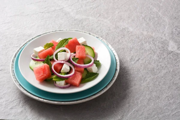 Ensalada de sandía con queso Feta — Foto de Stock