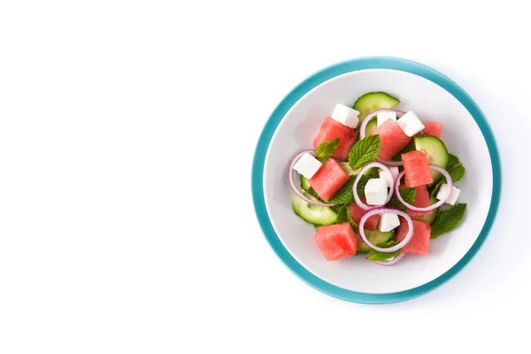 Salada de melancia com queijo feta — Fotografia de Stock