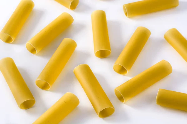 Ongekookte Cannelloni Geïsoleerd Witte Achtergrond — Stockfoto