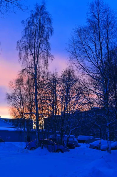 Avonds Polar Stad — Stockfoto